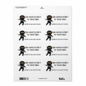 Ninja mit Crochet Hook Labels (Vorne)