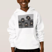 Ninja mit Kapuze Sweatshirt (Jugend) (Vorderseite)