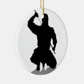 Ninja mit Klinge Keramikornament (Rechts)