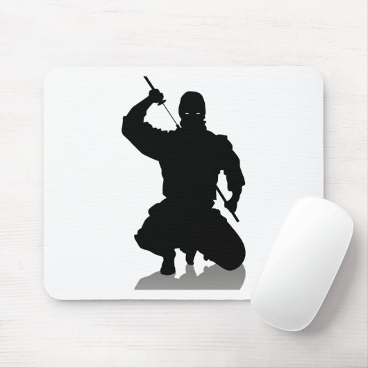 Ninja mit Klinge Mousepad (Mit Mouse)