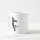 Ninja mit Schatten Kaffeetasse (Vorderseite Links)
