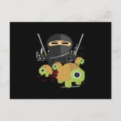 Ninja mit Schildkröten Postkarte (Vorderseite)