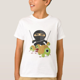 Ninja mit Schildkröten T-Shirt