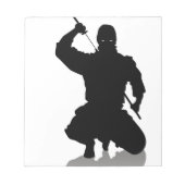 Ninja mit Schwert Notizblock (Vorderseite)