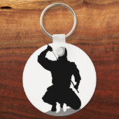 Ninja mit Schwert Schlüsselanhänger (Vorderseite)