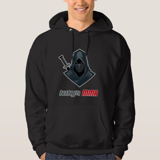 Ninja MMA Kämpfer Kampfsport Design Hoodie (Vorderseite)