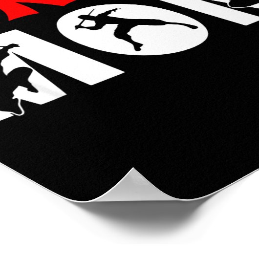 Ninja Mom Funny Ninja Mom For Women Poster (Ecke)