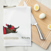 Ninja Mops-Imbiss-Angriff! Geschirrtuch (Viertel Falte)