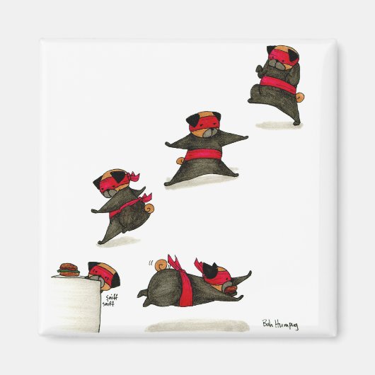 Ninja Mops Snack Attack! Magnet (Vorne)