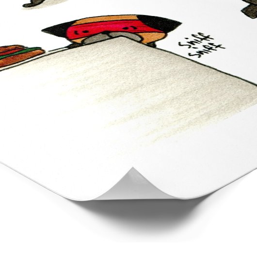 Ninja Mops Snack Attack! Poster (Ecke)