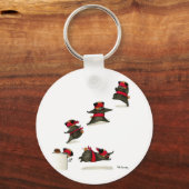 Ninja Mops Snack Attack! Schlüsselanhänger (Vorderseite)