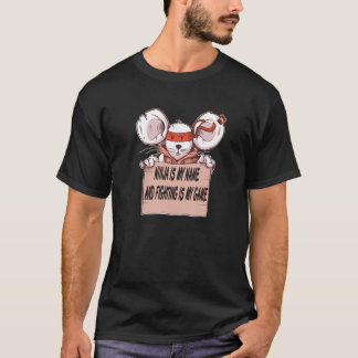 Ninja Mouse Funny Warrior and Fighter Sports Gift T-Shirt