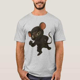 Ninja Mouse T - Shirt   Funny Cartoon Martial Arts