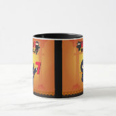 NINJA Movie Star Warrior Kicking it Karate Kinder Tasse (Zentrum)