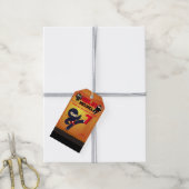 NINJA Movie Star Warrior Kicking it Karate Party Geschenkanhänger (Mit Garn)