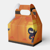 NINJA Movie Star Warrior Kicking it Karate Party Geschenkschachtel (Rückseite)