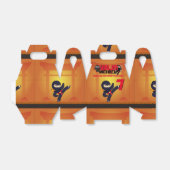 NINJA Movie Star Warrior Kicking it Karate Party Geschenkschachtel (Ungefaltet)