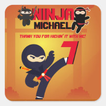 NINJA Movie Star Warrior Kicking it Karate Party