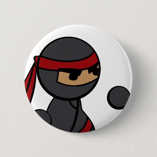 Ninja Nahaufnahme Button (Vorderseite)