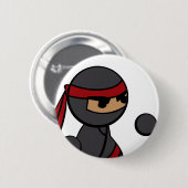 Ninja Nahaufnahme Button (Vorne & Hinten)