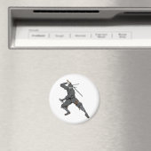 Ninja ~ Ninjas 2 Martial Arts Krieger Fantasie Art Magnet (In Situ (Geschirrspüler))
