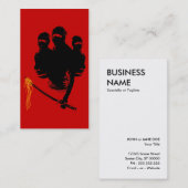 ninja Nudeln Visitenkarte (Vorne/Hinten)