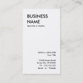 ninja Nudeln Visitenkarte (Rückseite)