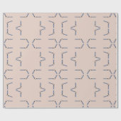 Ninja nunchaku auf braun geschenkpapier (Flach)