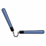 Ninja Nunchucks Freistehende Fotoskulptur<br><div class="desc">Ninja Nunchucks</div>