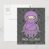 Ninja Octopus! Postkarte (Vorne/Hinten)