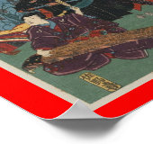 Ninja Painting ca. 1853 Japan Poster (Ecke)