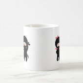 Ninja Pair, ein Junge und ein Mädchen Kaffeetasse (Mittel)