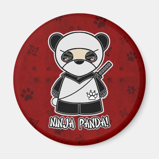 Ninja Panda! In Red Magnet (Vorne)