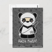 Ninja Panda! Postkarte (Vorne/Hinten)