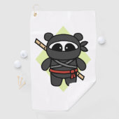 Ninja Panda von Amanda Roos Golfhandtuch (Insitu)