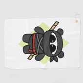 Ninja Panda von Amanda Roos Golfhandtuch (Horizontal)