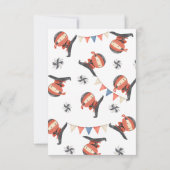 Ninja Party Dankeschön Karte (Rückseite)