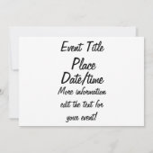 Ninja-Party Einladung (Rückseite)