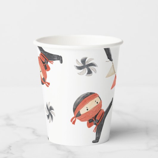 Ninja Party Paper Cups | Ninja Party Cups Pappbecher (Vorderseite)