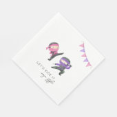 Ninja Party Paper Napkins Serviette (Ecke)