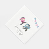 Ninja Party Paper Napkins Serviette (Ecke)