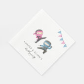 Ninja Party Paper Napkins Serviette (Ecke)