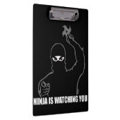 Ninja passt Sie auf Klemmbrett (Rechts)