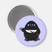 Ninja Penguin Magnet (Vorderseite/Rückseite)