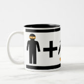 Ninja Penguin-Tasse Zweifarbige Tasse (Links)