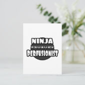 Ninja Perfusionist Postkarte (Stehend Vorderseite)