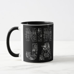 Ninja Phantastisch Text Art Tasse