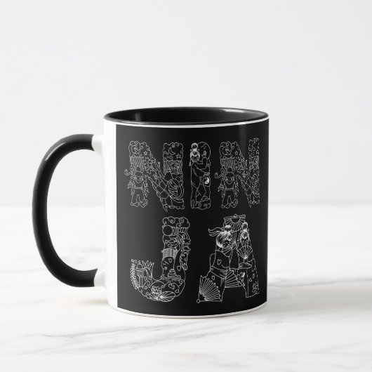 Ninja Phantastisch Text Art Tasse (Links)