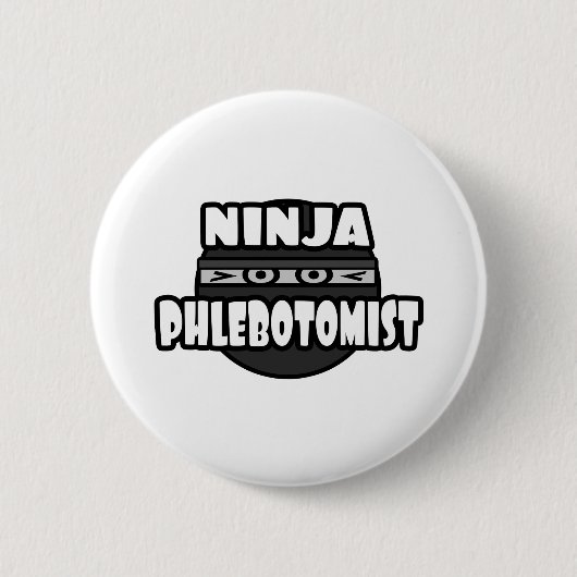 Ninja Phlebotomist Button (Vorderseite)