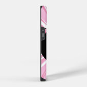 Ninja Pig auf Rosa iPhone Hülle (Rechte Seite)